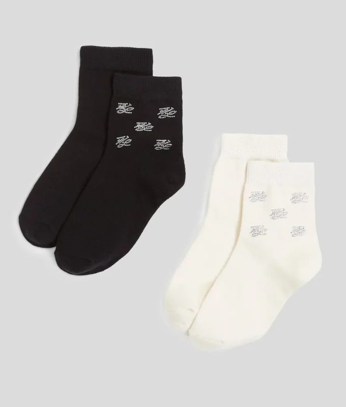K/AUTOGRAPH RHINESTONE SOCKS – 2ER-PACK
