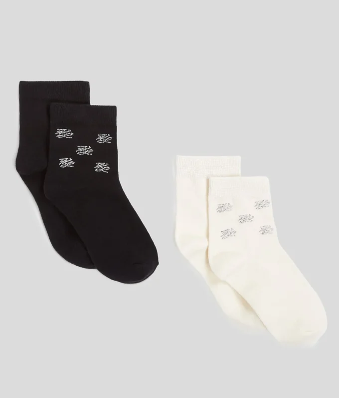 K/AUTOGRAPH RHINESTONE SOCKS – 2ER-PACK