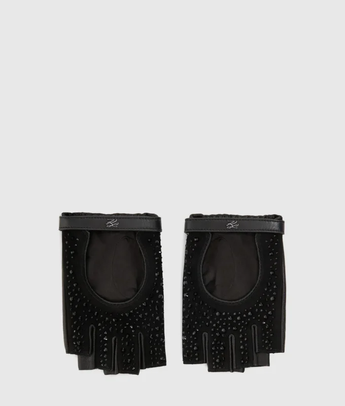 K/Autograph Strass-Fingerlose Handschuhe K/Autograph Strass-Fingerlose Handschuhe