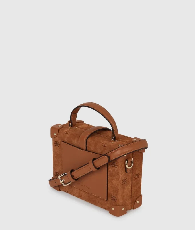K/Autograph Trunk Bag aus Wildleder mit Vorhängeschloss K/Autograph Trunk Bag aus Wildleder mit Vorhängeschloss