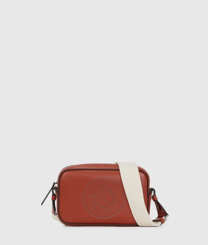 K/CIRCLE PERFORATED CROSSBODY BAG K/CIRCLE PERFORATED CROSSBODY BAG