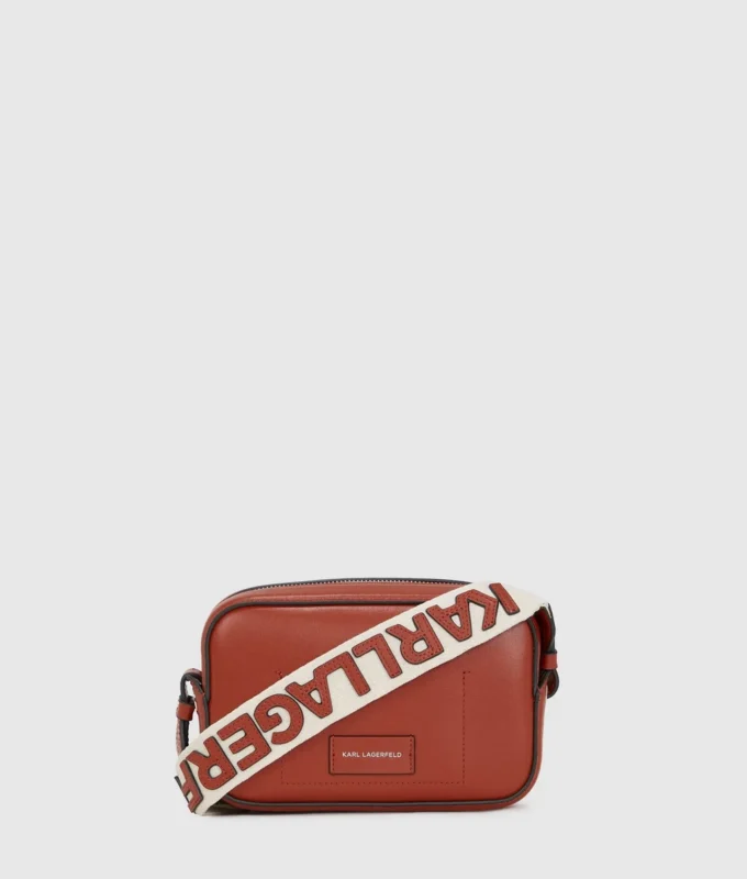 K/CIRCLE PERFORATED CROSSBODY BAG K/CIRCLE PERFORATED CROSSBODY BAG