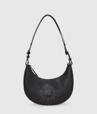K/Circle Schultertasche mit Nieten und Mondmotiv K/Circle Schultertasche mit Nieten und Mondmotiv