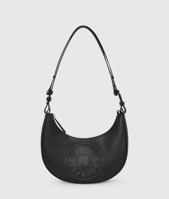 K/Circle Schultertasche mit Nieten und Mondmotiv