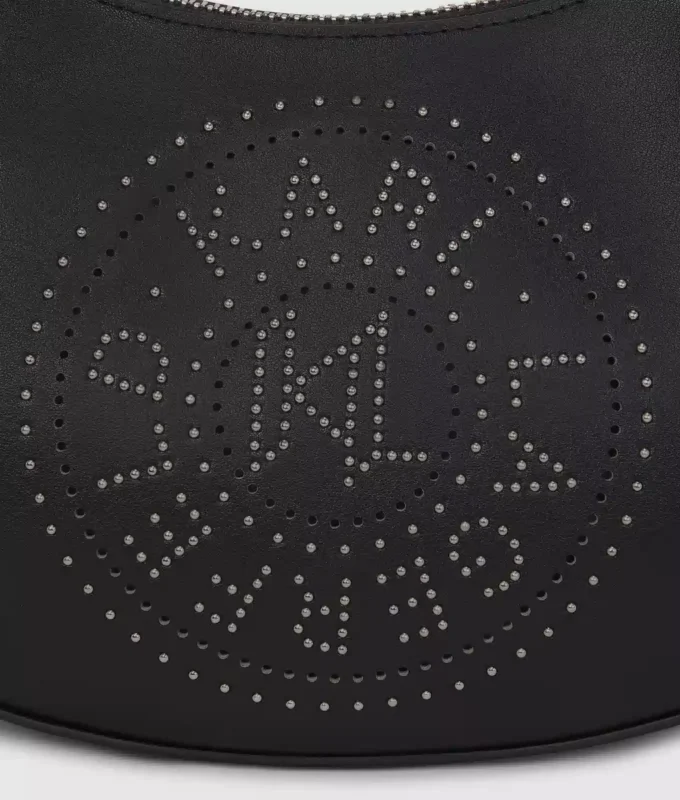 K/Circle Schultertasche mit Nieten und Mondmotiv