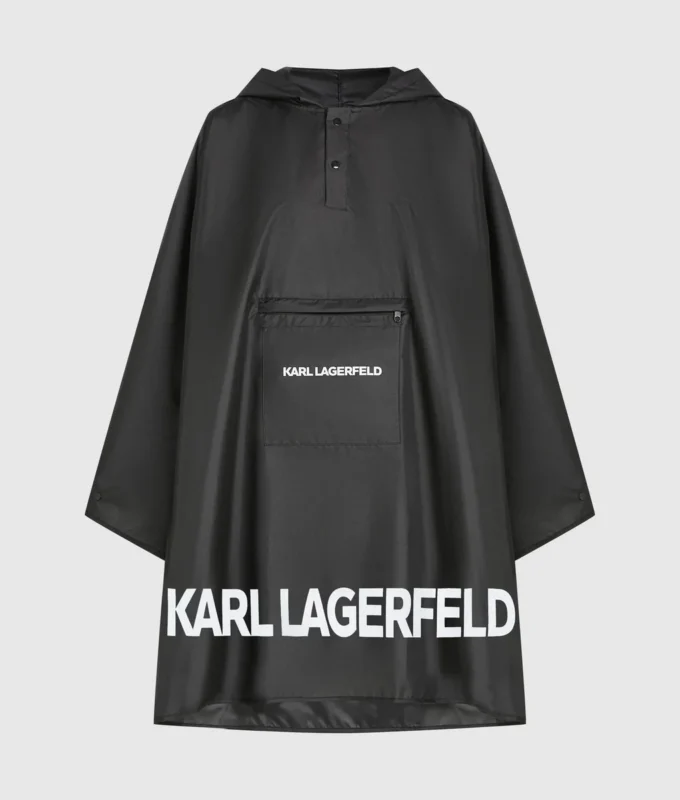 K/ESSENTIAL PONCHO MIT KAPUZE