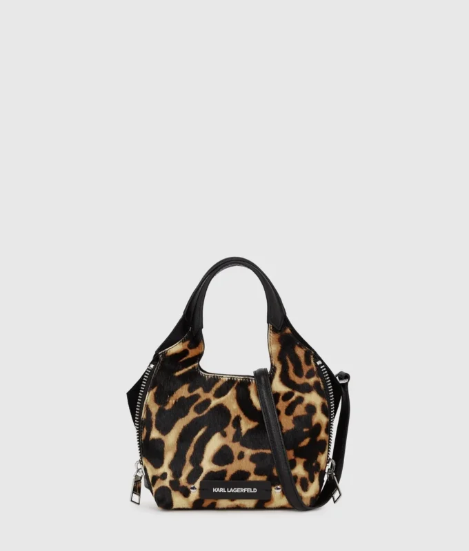 K/Hardware Mini-Tasche mit Leopardenmuster K/Hardware Mini-Tasche mit Leopardenmuster