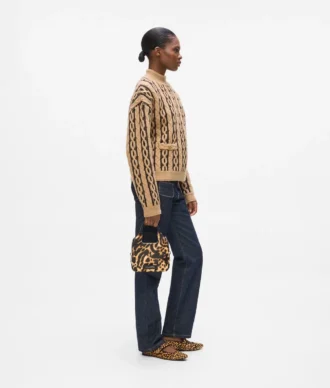 K/Hardware Mini-Tasche mit Leopardenmuster