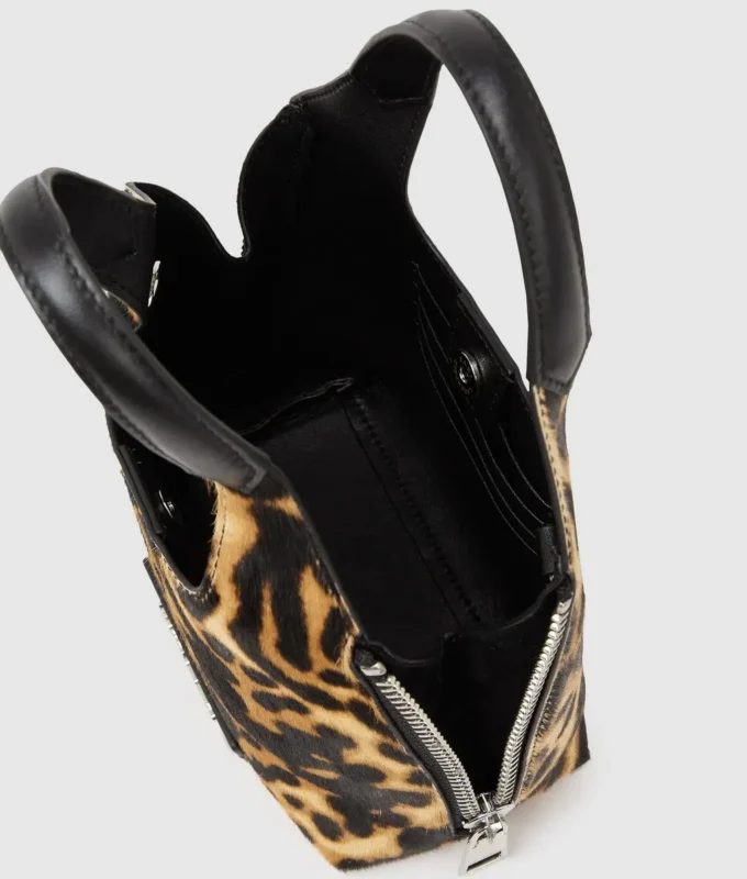 K/Hardware Mini-Tasche mit Leopardenmuster K/Hardware Mini-Tasche mit Leopardenmuster