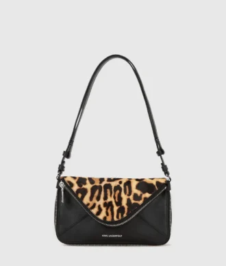 K/Hardware Schultertasche mit Leopardenmuster