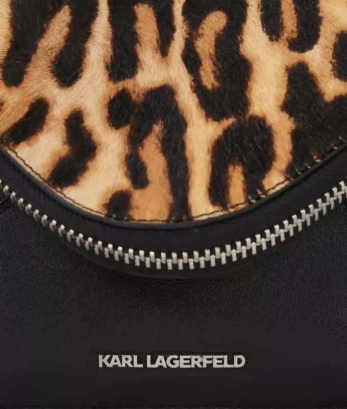 K/Hardware Schultertasche mit Leopardenmuster K/Hardware Schultertasche mit Leopardenmuster
