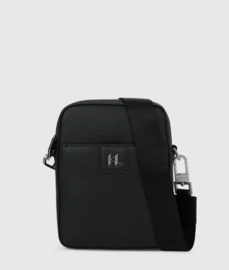 K/Monogram Leder-Umhängetasche
