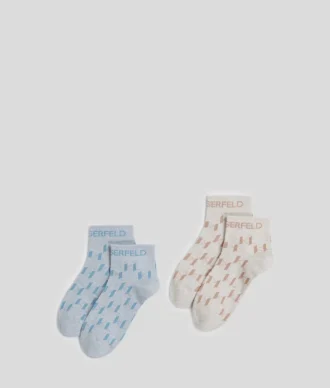 K/MONOGRAM SHORT SOCKS – 2ER-PACK
