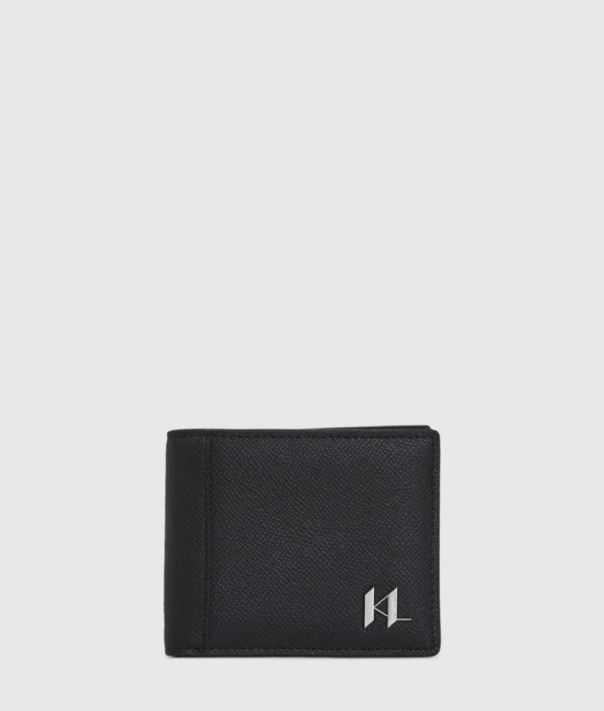 K/Monogramm-Lederbrieftasche