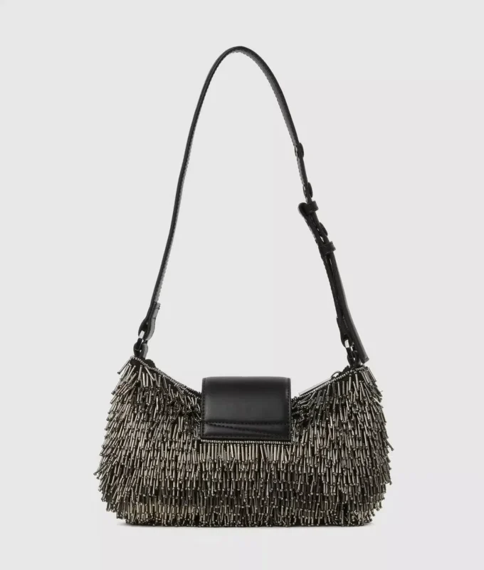 K/Signature Beaded Moon Bag K/Signature Beaded Moon Bag