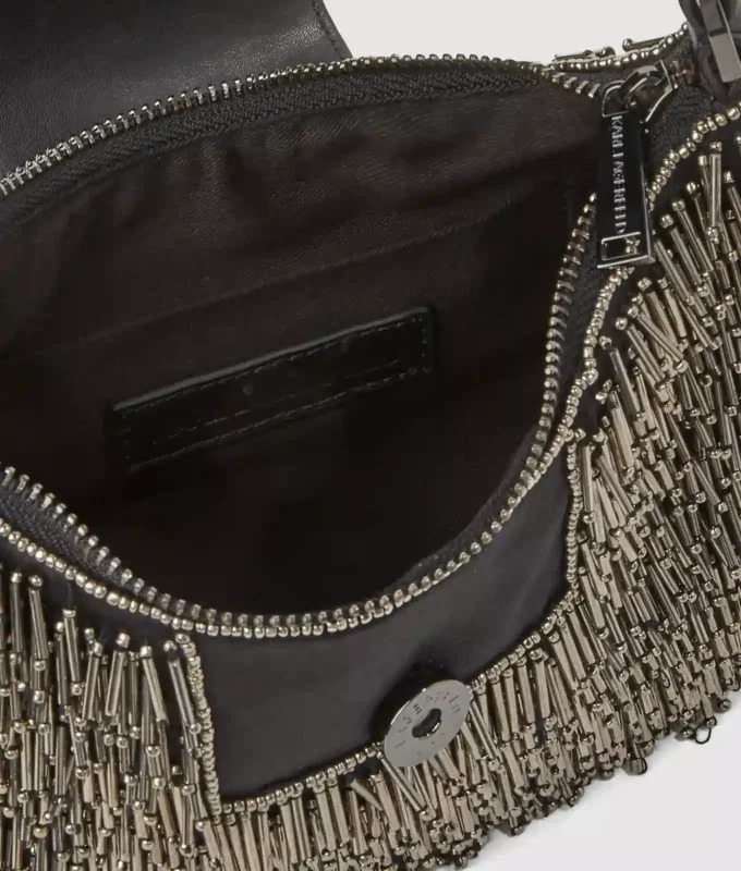 K/Signature Beaded Moon Bag K/Signature Beaded Moon Bag