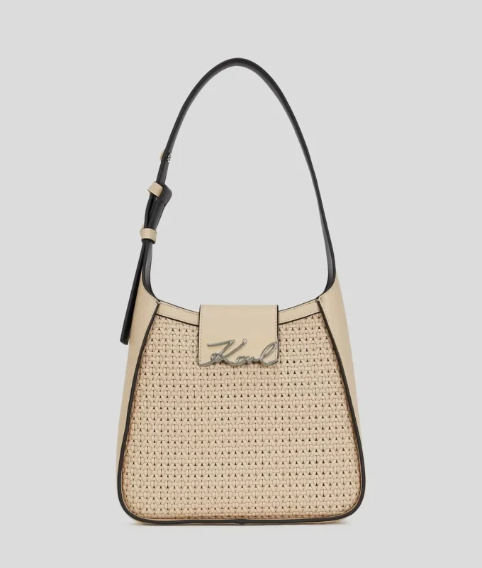 K/SIGNATURE GEWEBTE HOBO-TASCHE K/SIGNATURE GEWEBTE HOBO-TASCHE