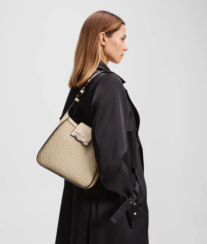 K/SIGNATURE GEWEBTE HOBO-TASCHE K/SIGNATURE GEWEBTE HOBO-TASCHE