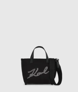 K/Signature Mini-Shopper mit Strasssteinen