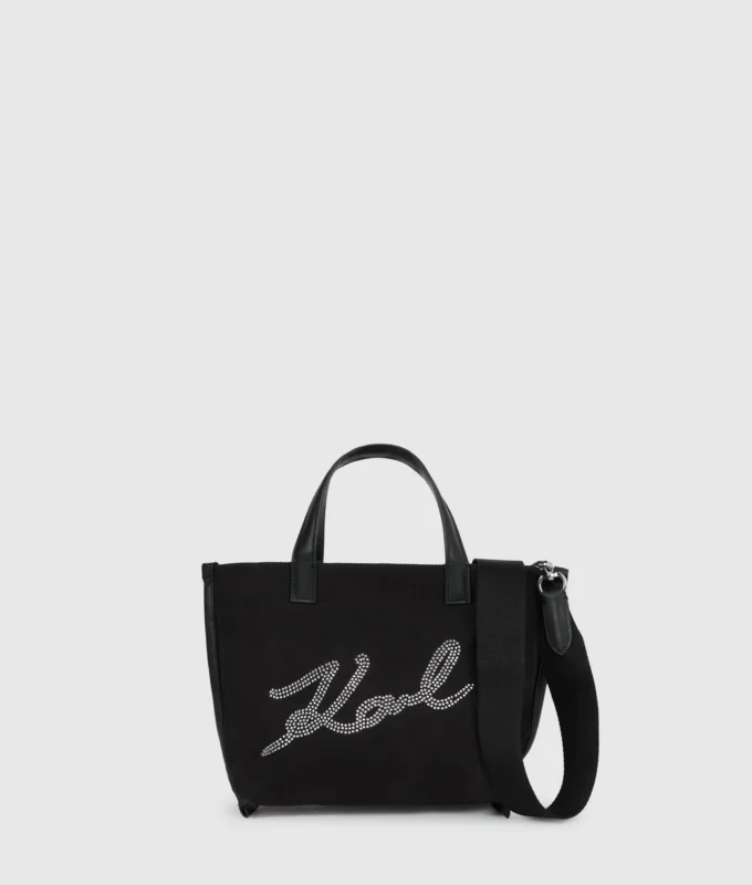 K/Signature Mini-Shopper mit Strasssteinen