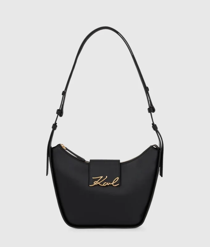 K/Signature mittelgroße Schultertasche mit Reißverschluss