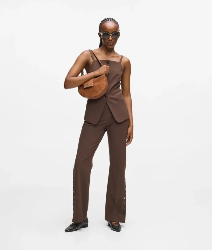 K/Signature Moon Bag aus Wildleder
