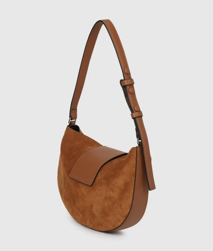 K/Signature Moon Bag aus Wildleder