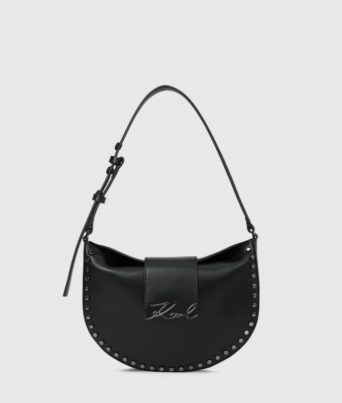 K/Signature Moon Bag mit Nieten