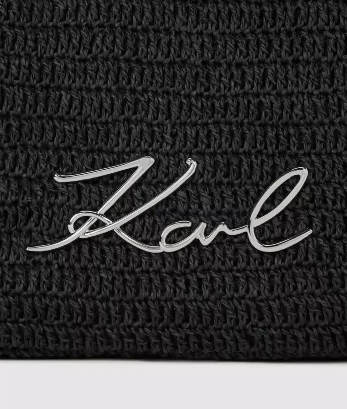 K/Signature Strandtasche aus Häkelarbeit K/Signature Strandtasche aus Häkelarbeit