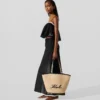 K/Signature Strandtasche mit Wellenrand K/Signature Strandtasche mit Wellenrand
