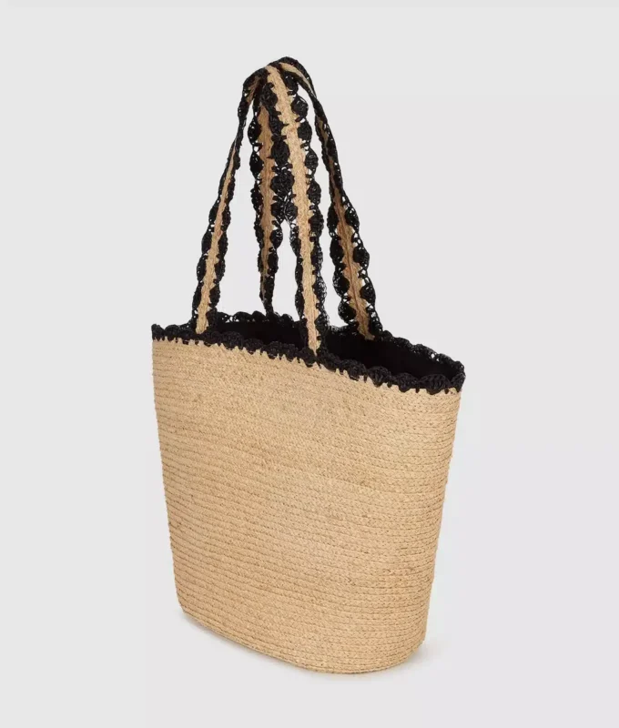 K/Signature Strandtasche mit Wellenrand K/Signature Strandtasche mit Wellenrand