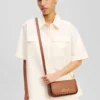 K/SIGNATURE WHIPSTITCH CROSSBODY BAG