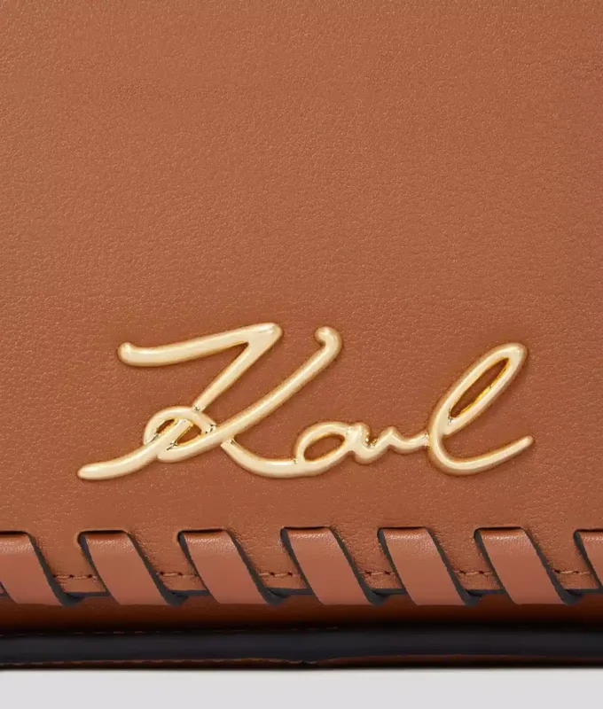 K/SIGNATURE WHIPSTITCH CROSSBODY BAG