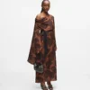 Kaftan-Kleid mit Fächerprint Kaftan-Kleid mit Fächerprint