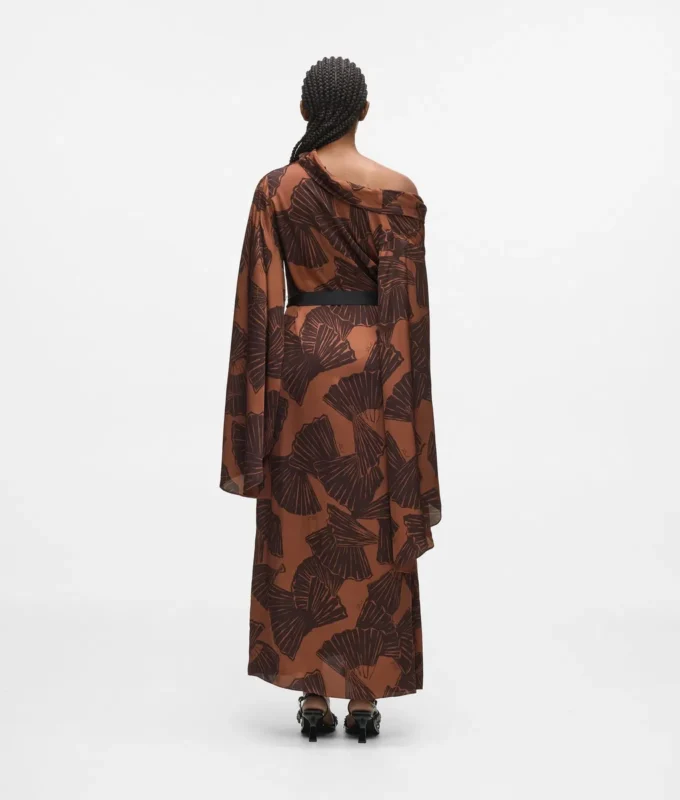 Kaftan-Kleid mit Fächerprint Kaftan-Kleid mit Fächerprint
