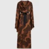 Kaftan-Kleid mit Fächerprint Kaftan-Kleid mit Fächerprint