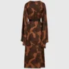 Kaftan-Kleid mit Fächerprint Kaftan-Kleid mit Fächerprint