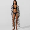 Kaftan mit Fächerprint Kaftan mit Fächerprint