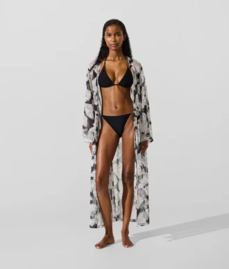 Kaftan mit Fächerprint