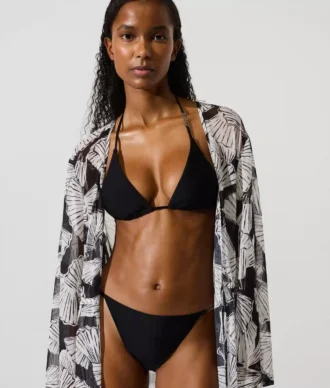 Kaftan mit Fächerprint