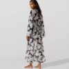 Kaftan mit Fächerprint Kaftan mit Fächerprint