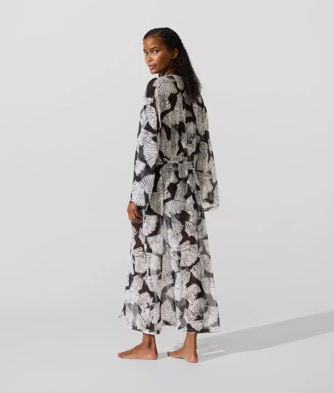 Kaftan mit Fächerprint Kaftan mit Fächerprint