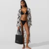 Kaftan mit Fächerprint Kaftan mit Fächerprint