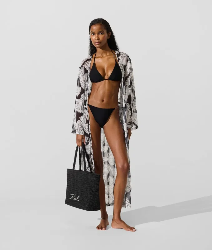 Kaftan mit Fächerprint Kaftan mit Fächerprint