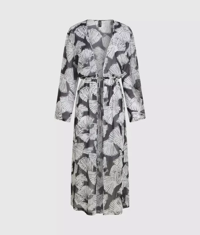 Kaftan mit Fächerprint Kaftan mit Fächerprint