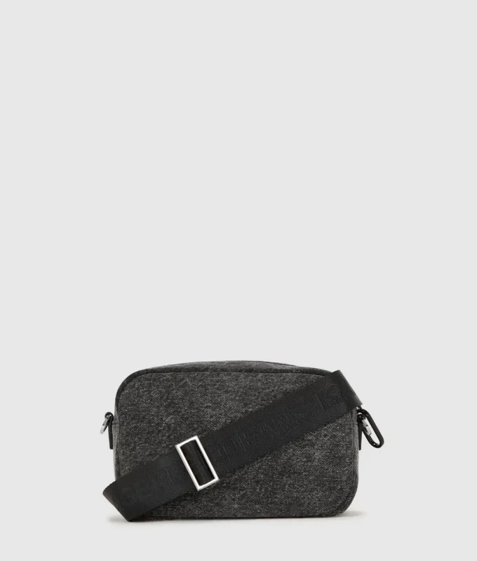 Kamera-Umhängetasche aus Denim Kamera-Umhängetasche aus Denim