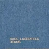 KAMERATASCHE AUS DENIM MIT METALLLOGO KAMERATASCHE AUS DENIM MIT METALLLOGO