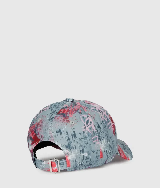 Kappe mit durchgehendem Graffiti-Print Kappe mit durchgehendem Graffiti-Print