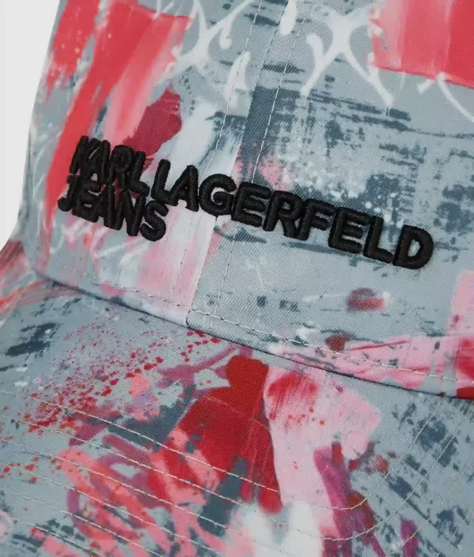Kappe mit durchgehendem Graffiti-Print Kappe mit durchgehendem Graffiti-Print
