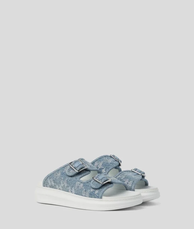 KAPRI DENIM RHINESTONE SANDALS KAPRI DENIM RHINESTONE SANDALS